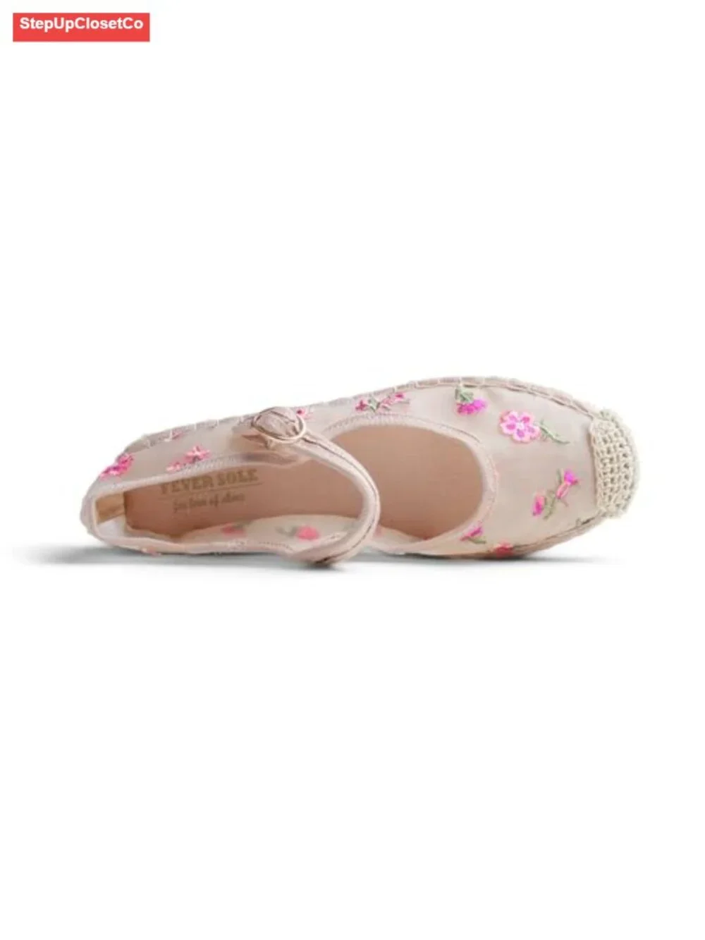 Crochet Mesh Hand Stitching Espadrilles Women's Comfort Breathable Ankle Strap